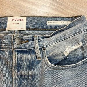 Frame Le Cropped Flare Rigid Re-Release Denim sz25
